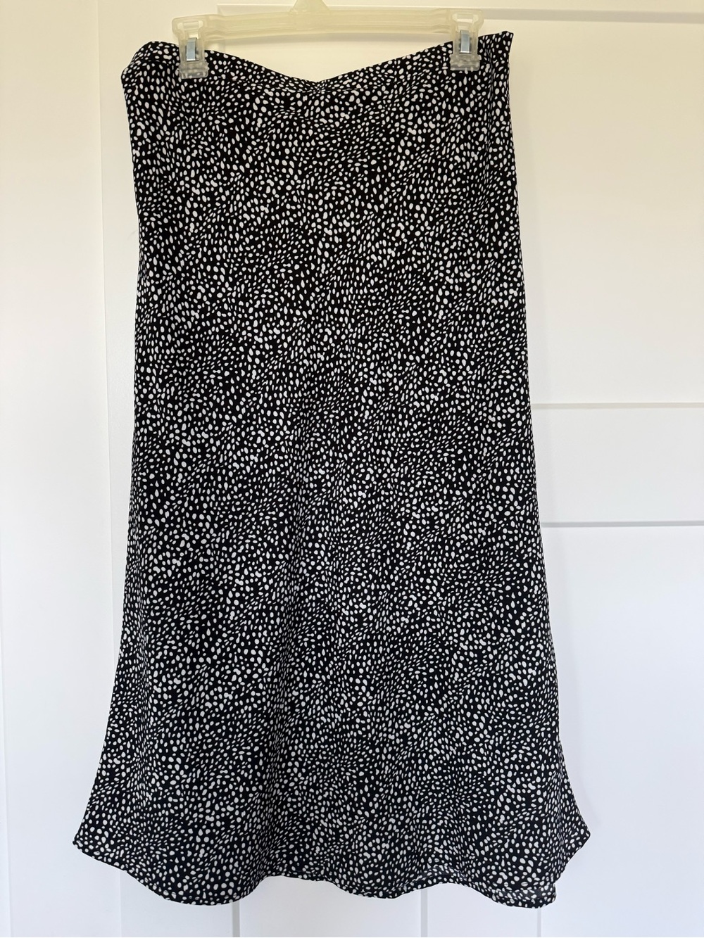 By Together Black and White Dot Midi Skirt